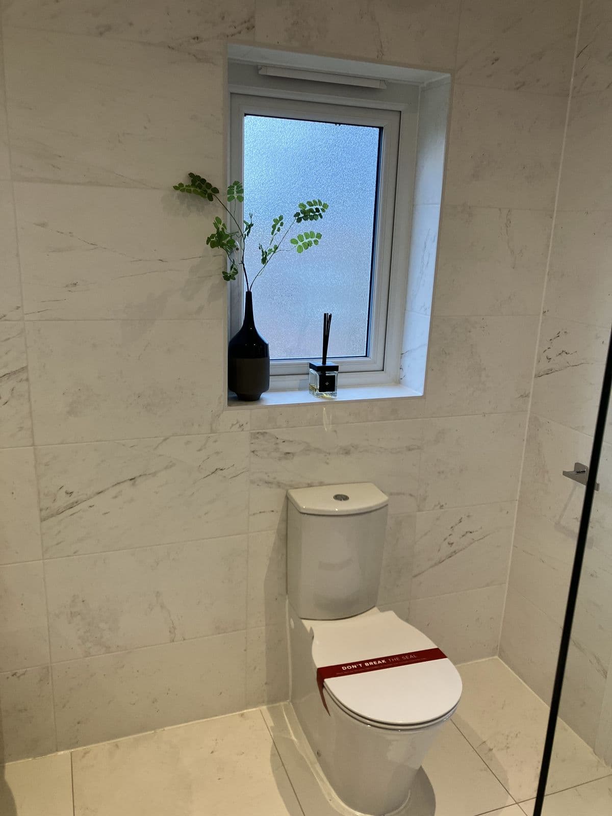 Completed bathroom renovation - double basin vanity unit