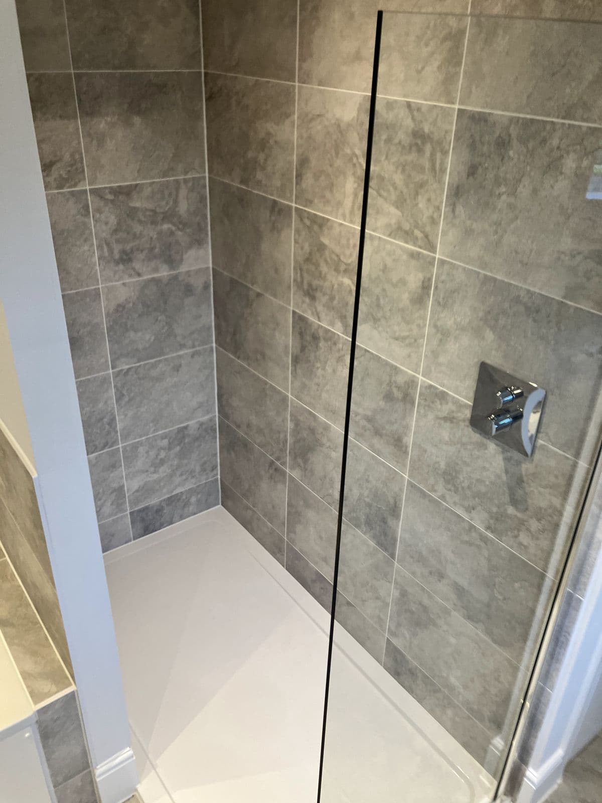 Recent Maycor bathroom project - underfloor heating and tiled flooring