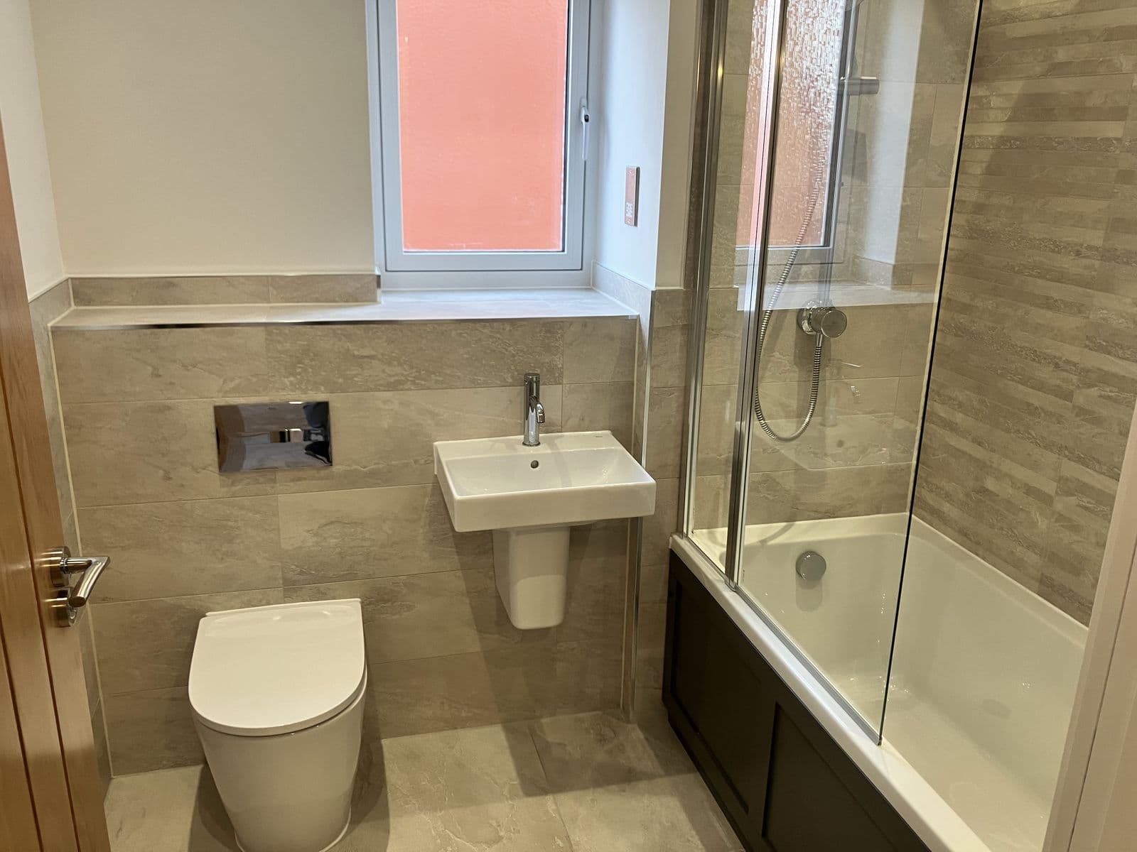 Recent Maycor bathroom project - corner shower enclosure