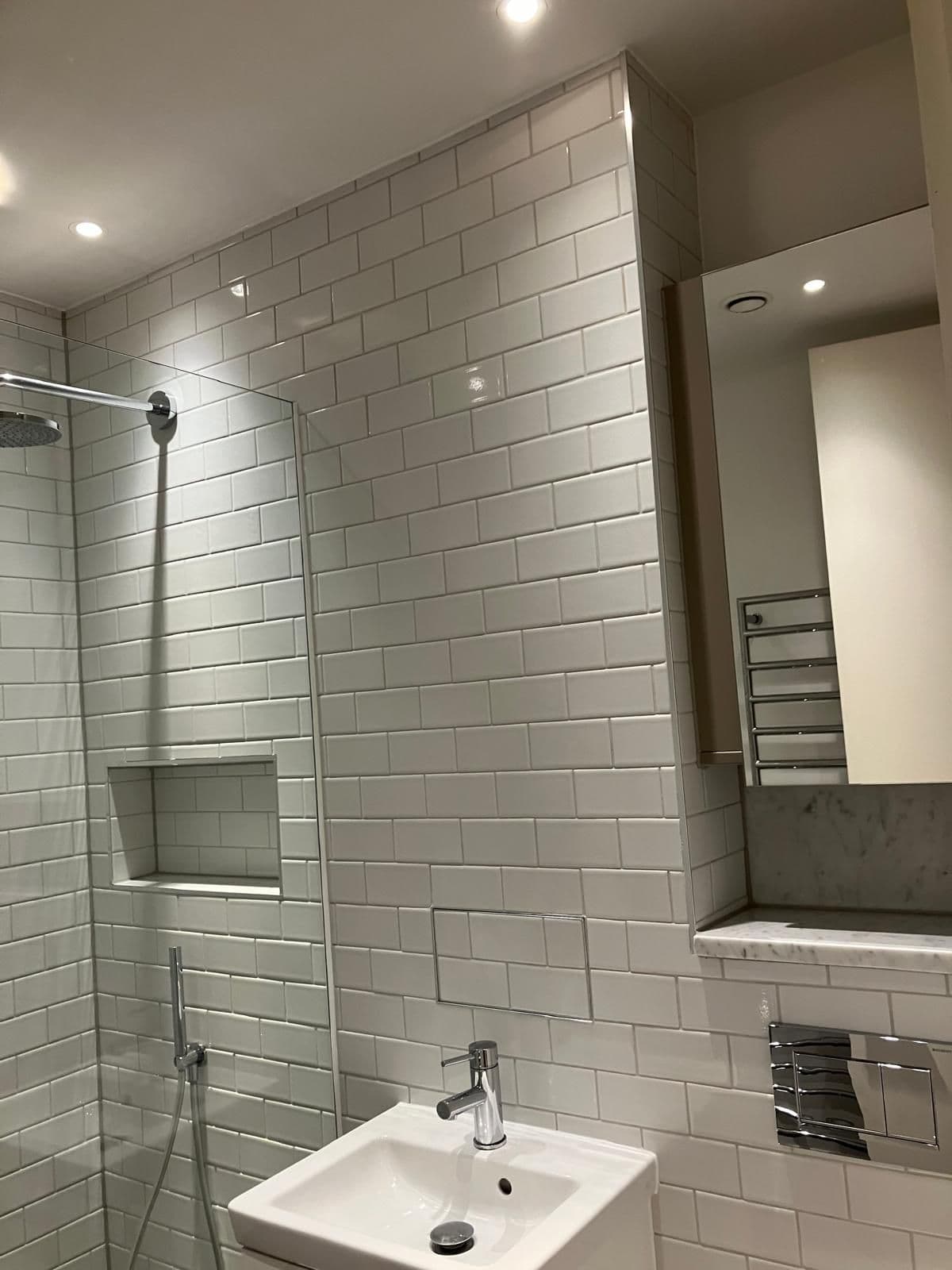 London bathroom refurbishment - toilet and basin suite