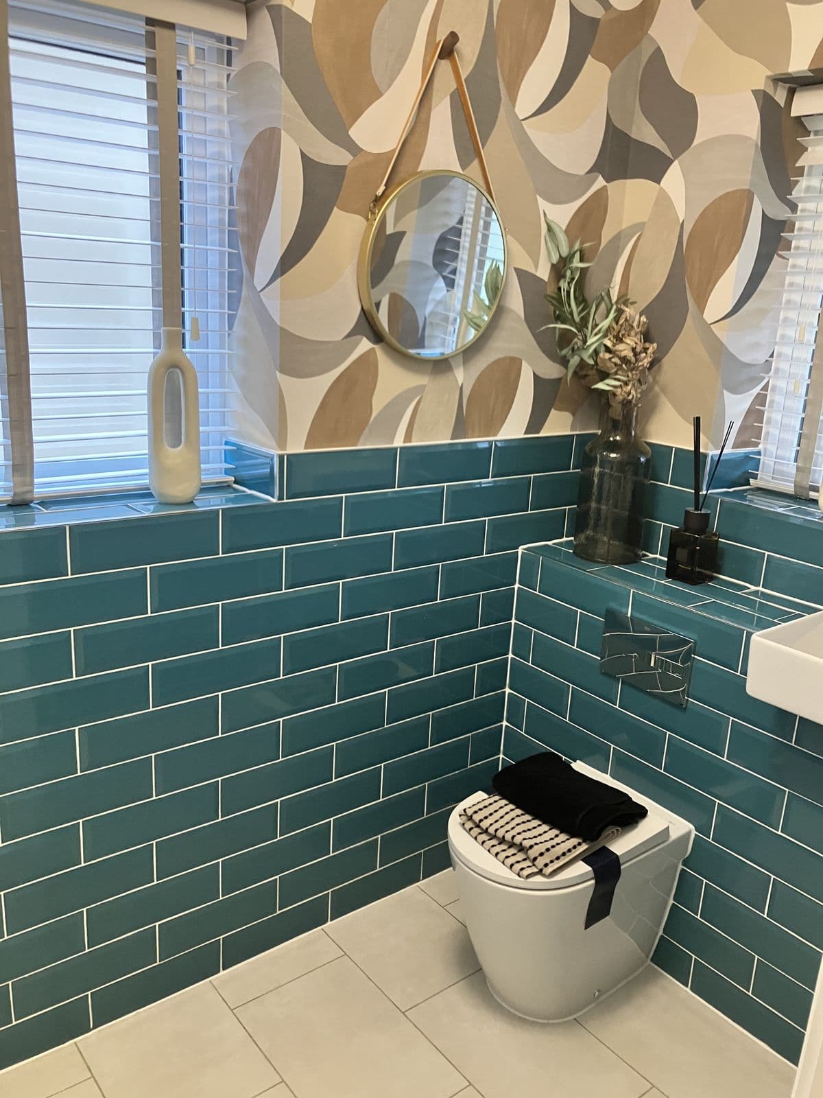 London bathroom refurbishment - loft bathroom with sloped ceiling