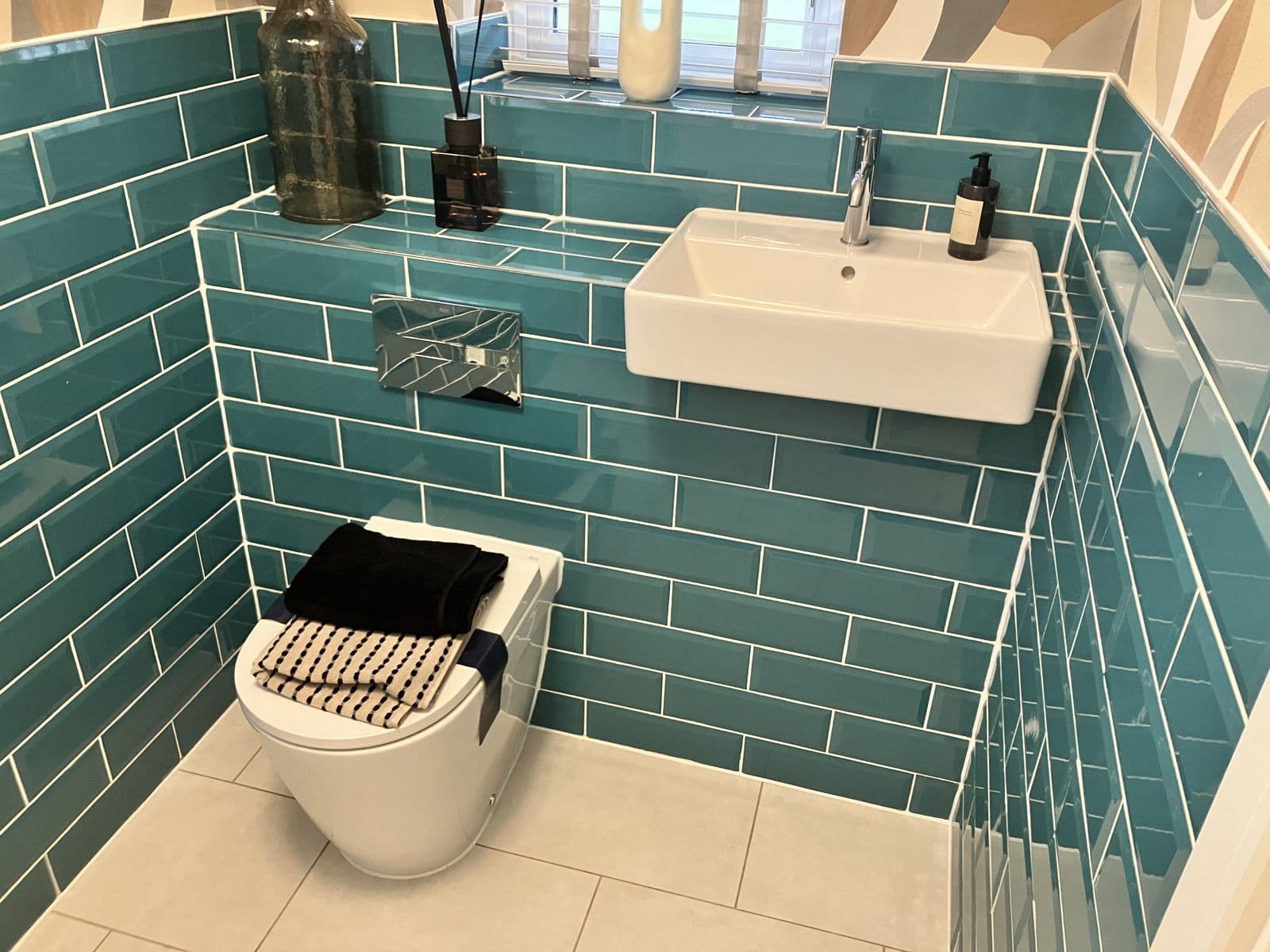 London bathroom refurbishment - cloakroom WC suite