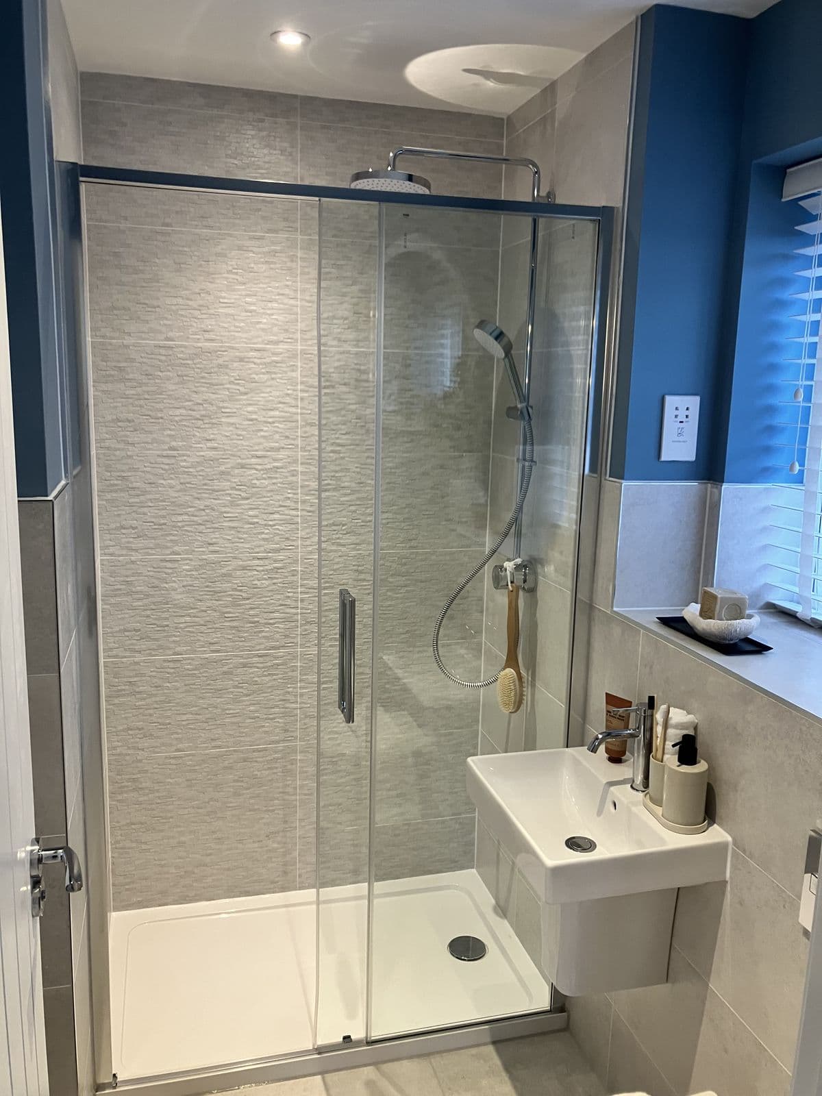 Bathroom renovation detail - double basin vanity unit