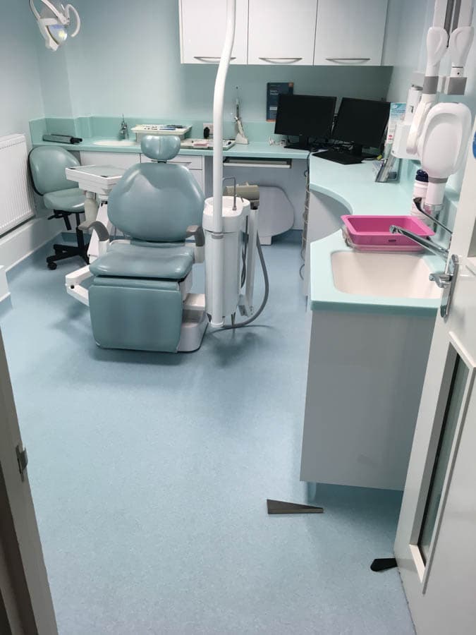 Dental practice fit-out — surgery detail