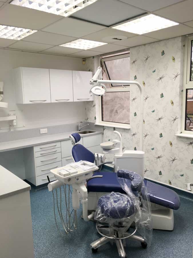 Dentist refurbishment — surgery room finish