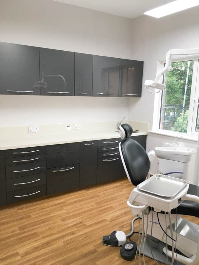 Dentist refurbishment — completed clinical space
